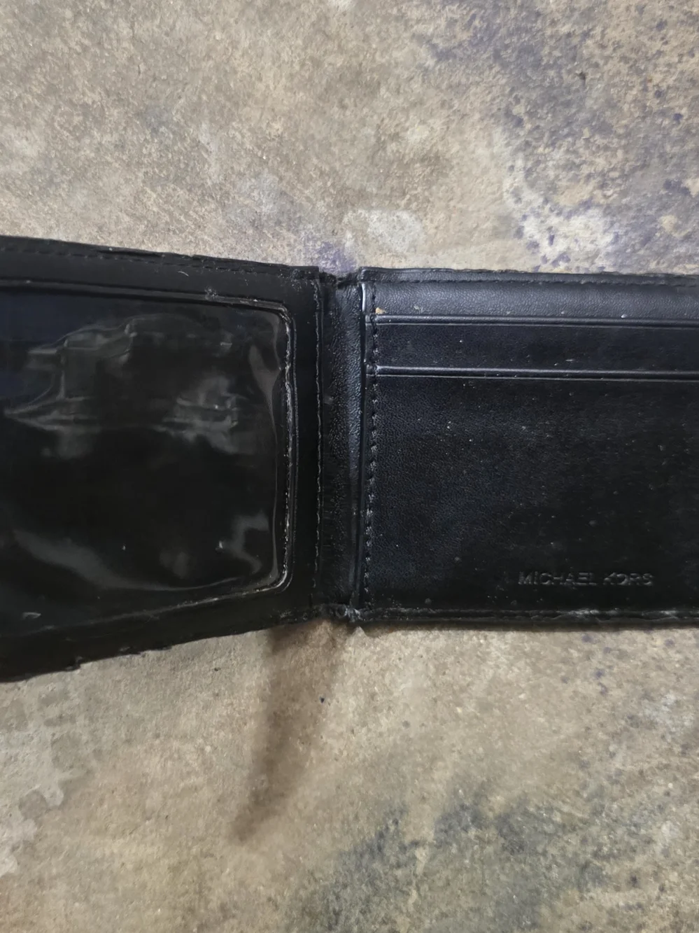 Michael Kors Brown Textured Leather Card Holder